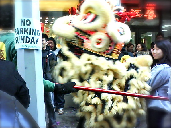 chinatown: new york chinesischer drache